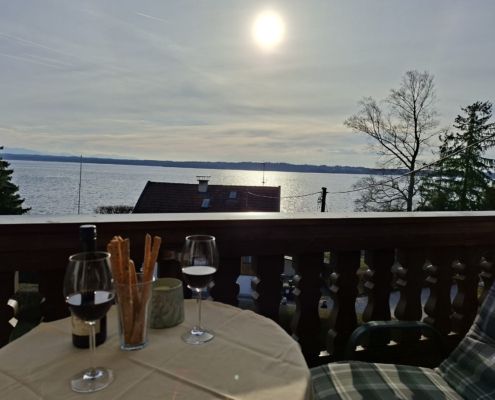 Blick vom Apartmentbalkon