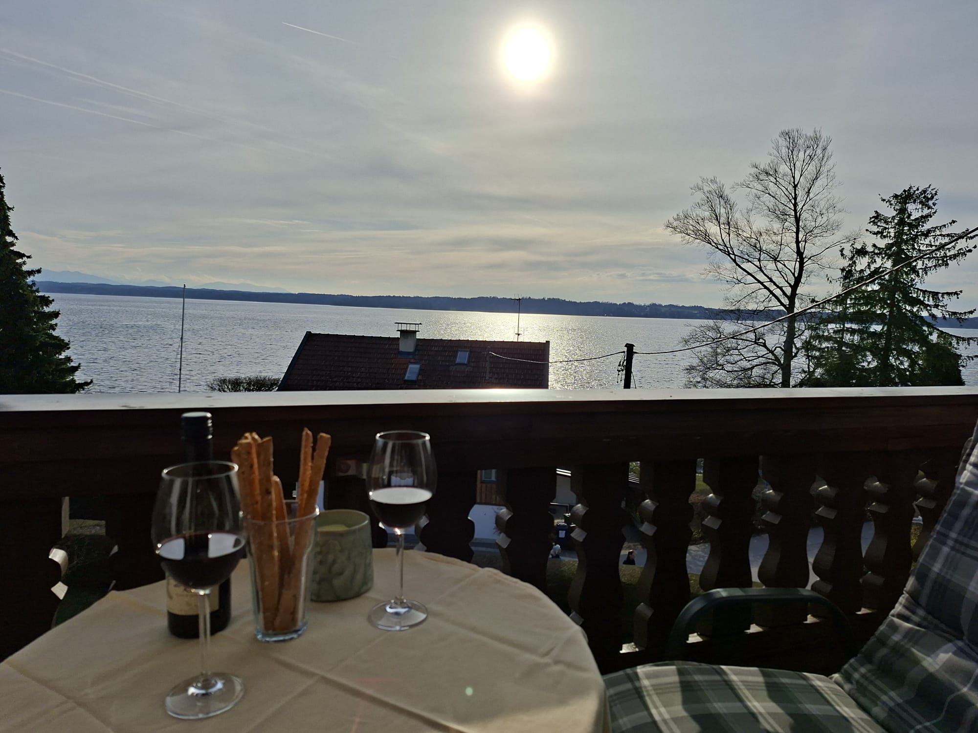 Blick vom Apartmentbalkon